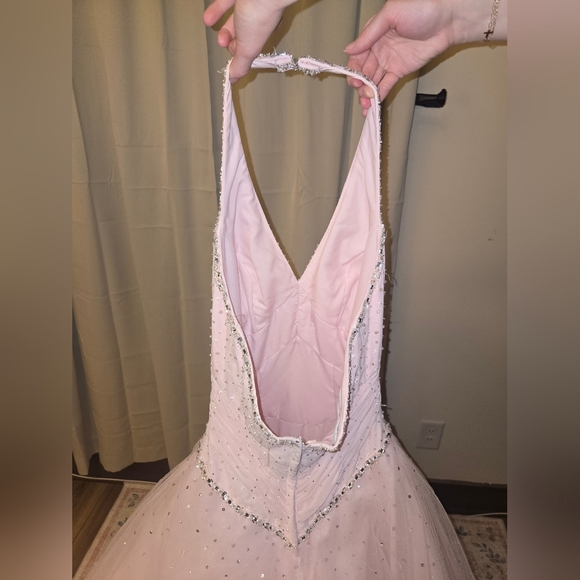 Morilee by Madeline Gardner Blush Tulle Ballgown | Prom Formal 0–2 - Picture 7 of 15